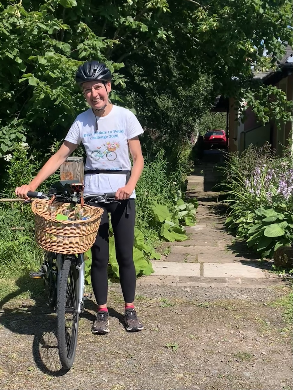 Debs gets on her bike for charity
