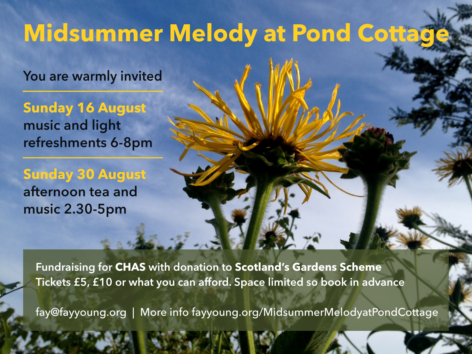 Midsummer Melody at Pond Cottage